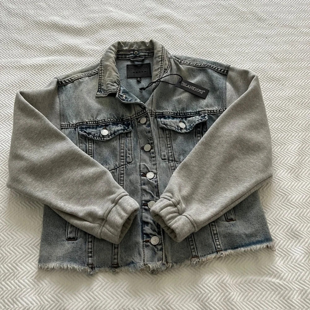 mixed media jacket by BLANK NYC - Picture 3 of 13